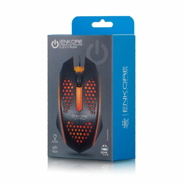Mouse Gamer Enkore Levitron EKM107 con USB para PC y Laptop